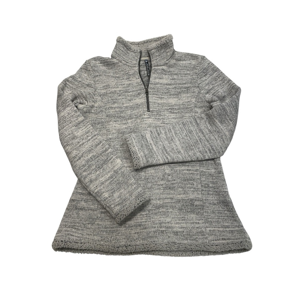 KUHL‎ Women Size M Alska 1/4 Zip Faux Shearling Trim